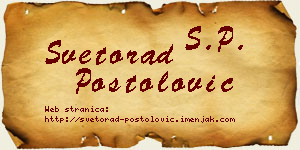 Svetorad Postolović vizit kartica